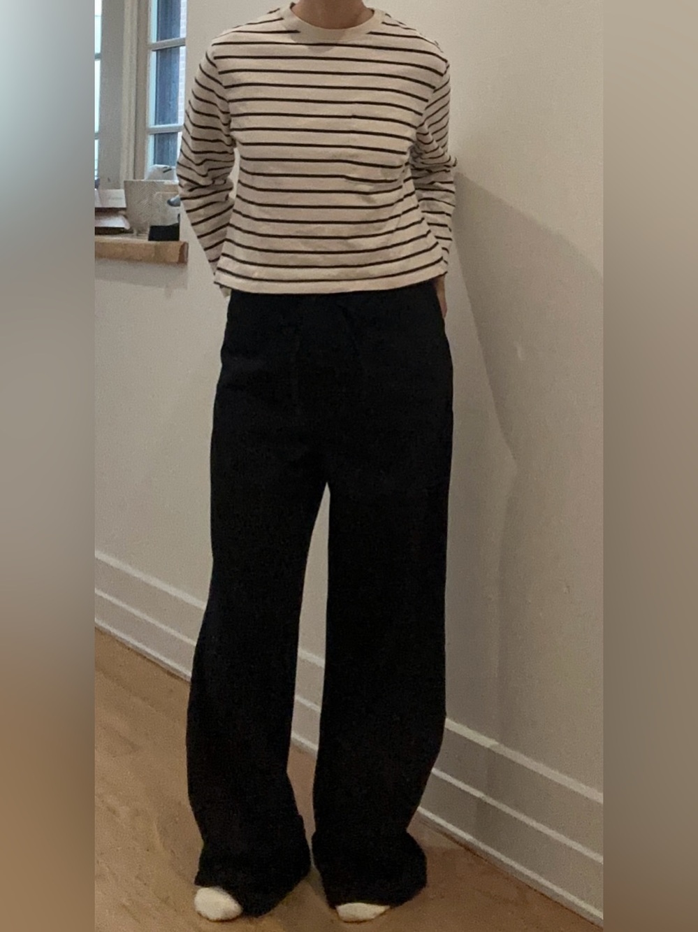 New With Tags! COS Wide Leg Drawstring Jeans in Black, Size 6